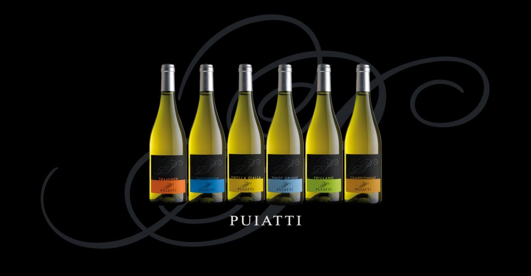 Puiatti linea etichette vini bianchi Bertani Domains